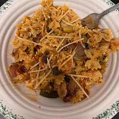 Very good! Added chicken that I roasted with the vegetables for protein :)! Used more spices than recommended and added some like paprika and cumin for extra flavor. Took longer than it said it would but that's okay 😸!