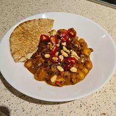 So quick and easy. Served with toasted pita bread and black sesame seeds. So delicious!!