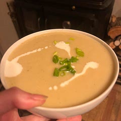 This was creamy and satisfying - I did not even need to add corn starch to thicken it. The leek flavor was prominent and it went quickly! Great with a side of crusty bread.