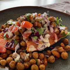 Easy and delicious!! Great recipe that does not involve a lot of cooking and chopping.
