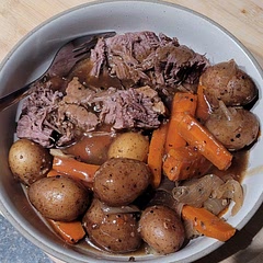 Meat, veggies, and potatoes were perfectly tender and everything is so delicious. Used a spice blend we already had for everything instead and everything turned out fantastic.