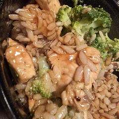 Made it with wholegrain rice. Added some MSG to the teriyaki sauce to give it a bit more umami flavour. The whole family loved it!