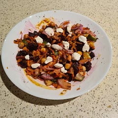 So quick, simple and such complimetary flavours. Delicious!!