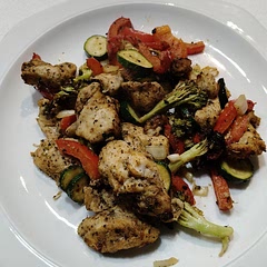 Super straight forward to make. Just cut stuff up and throw it together in the air fryer. Tastes great as well. Might be my go to low carb meal