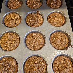 These muffins are delicious!  So moist & sweet and very satisfying.  I pair it with Greek yogurt and fresh fruit for a great well balanced tasty meal.