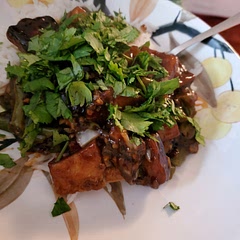 Not bad! Would tweak the sauce slightly, maybe use low sodium soy sauce, it was too salty. 
But otherwise good. I didn't have peanuts so I used cilantro. I like that better. 