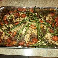 I just used balsamic vinegarette and cut the salt added in half