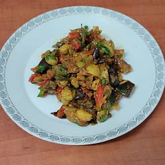Very tasty and easy to do. The oil ( 5 tbsp) makes it just a special-occasion plate instead of a go-to.