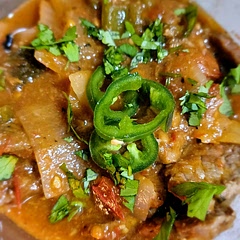 A great comfort meal. Used jalapeno since that's what I had on hand