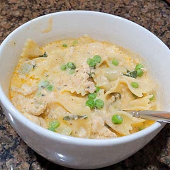 Added fresh parsley and sage as well as a diced onion. Creamy and refreshing and very filling! 