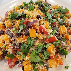 This is really good and easy enough to add more ingredients if you want. I followed the recipe exactly. Makes 4 good portions. 