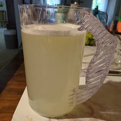 I used this recipe as a base instead of winging it.  One cup of lemon juice was the equivalent of 4 lemons. I also did 1/2 cup sugar. Made in my 2QT picture 