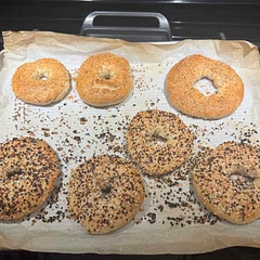 These came out delicious! My 9yr old son had fun making the holes and shaping them. A fun recipe for kids since the dough isn’t super sticky or messy once mixed