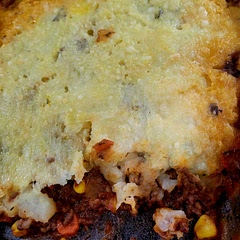 Not so good picture...matches this recipe ! Added garlic, more tyme, more salt and pepper, and still very bland. Hubby "liked it" but said it was not up to par with other recipes I made. More than likely will delete from my collection