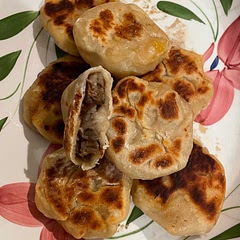 This was a fun but labor intensive dish! Careful with getting the oil too hot when frying the dumplings 🫣