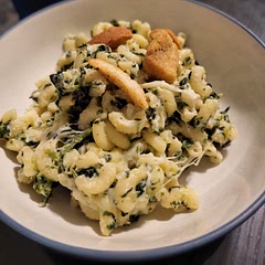 Very easy and the kids all cleared their plates! Added a handful of shredded mozzarella and some croutons on top per someone else's comment and because my kids are obsessed with croutons, too. Didn't have heavy cream but whole milk worked well enough. Will be doing this regularly, I'm sure.
