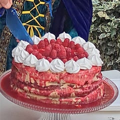 Made it with rasberries for halloween party two years in a row, huge success, not a crumble left behind from 24 portions. Used lavender honey, did not have dried. Great recipe.