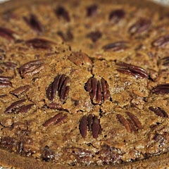 So good! Subbed dairy free butter and used fresh pecans for the inside (store-bought for the pretty top).
