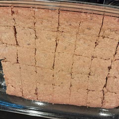I made these as pan cookies (like brownies). Used 2 cups flour, no white sugar, and plain toffee pieces. Bake time 25-30 minutes at same temperature in 8-1/2 x 11 pan. EXCELLENT!!! DEFINITELY make again!!