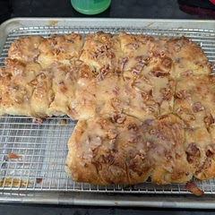 Incredible flavor! The dough is so soft and delicious. I couldn't even get a picture before my husband stole a couple of pieces 🤣