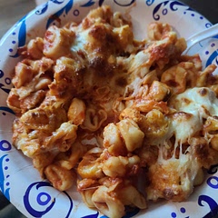 I added sliced Chicken for some added protein and a jar of marinara. 