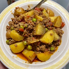 Definitely not the fastest dish to make, but well worth the time required. I opted not to use lean beef this time. I’ll follow that recommendation next time. It resulted in a bit more fat in the final dish than desired.