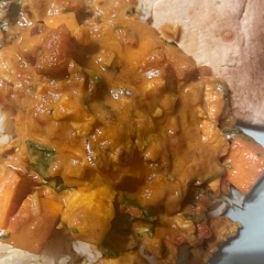 Added sweet potato & natural yogurt
