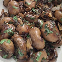 I used regular mushrooms. Was good.