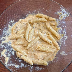 its hard to make a bland veggie like zucchini taste good with just pasta, but this recipe gets it done (with lots of salt) but its a nice alternative to regular pasta sauces we usually have. solid 6/10