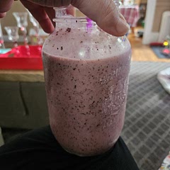 I added a scoop of my protein powder in it 