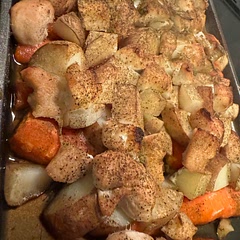 Ended up doing carrots and potatoes with it
