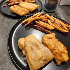 The fish batter is great! Following the directions to the t, the fries were overcooked and dried out. This dish is very very bland, add old bay or something.
