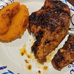 This was amazing! I cooked my chicken a bit too long, so it turned out a little dry. But the flavor was wonderful and intense! Pair it with a nice butternut squash, and you've got a lovely meal.