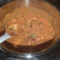 Added mixed beans and sweetcorn. Used the Instant Pot instructions and worked a treat.