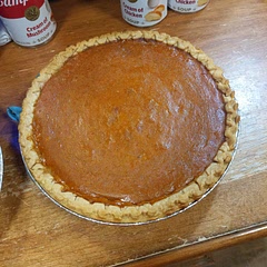 This pie was delicious, I added pumpkin spice to make it tastier