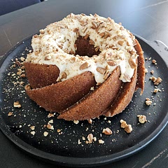 Made for Thanksgiving - people loved it!! Super moist and yummy. Also used some of the batter for 3 mini bundts and they turned out almost like yummy donuts. Made cream cheese glaze over it with pecans. So good - would make again. Want to try subbing pumpkin for applesauce