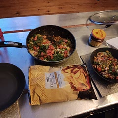 Fantastic. Spiced it up a bit more with fresh chillies. The quinoa gives it the texture of fine minced beef. Very nice