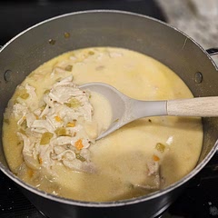 So tasty! Seasoned chicken with extra spices prior to cooking. Added a little diced onion & orange bell pepper. Agree with others, could use less broth.
