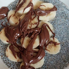 Added banana and Nutella on top! Great breakfast option