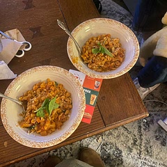 absolutely spectacular, one of my favorite dishes i’ve done. got confused and accidentally used a full 16 oz container of italian pasta from trader joe’s but it made for an amazing pasta dish!