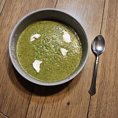 Tasty! Maybe add spinach for vitamin c? Also don't cook the onion for too long, it burns fast, have your potatoes ready fast. Within 5 minutes. 