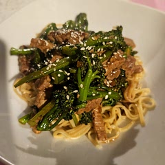 I added extra salt and pepper. Served with noodles instead of rice.