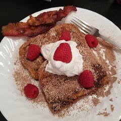 Very good! I added powder sugar and cocoa powder on top. I had enough batter for the bread.