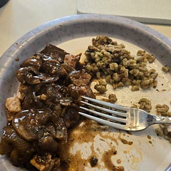 I brined boneless pork chops first to make sure they were tender but this dish was soooo good. It exceeded my expectations. 