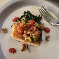This exceeded my expectations! No one else likes fish in my family so I made for 1. Didn't have shallots or champagne vinegar so used white onion and apple cider vinegar. Served on a bed of wilted spinach. Delicious! 