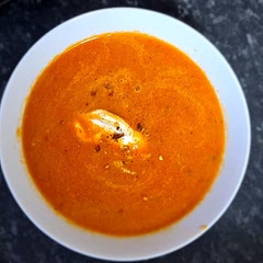 I used homemade chicken stock and added sour cream was so good served with some garlic bread