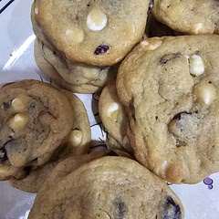 I added  dried cranberries and substitute the chocolate for white chocolate.
They are delicious 