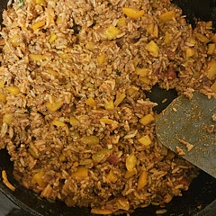 Added hot Italian sausage. So good!