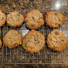 These are delicious cookies. I added peanut butter chips and toffee bites. Next time I will try marshmallow fluff.