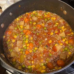 I added peas and corn